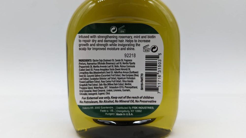 Difeel Premium Hair Oil front label shows trusted branding and product details.