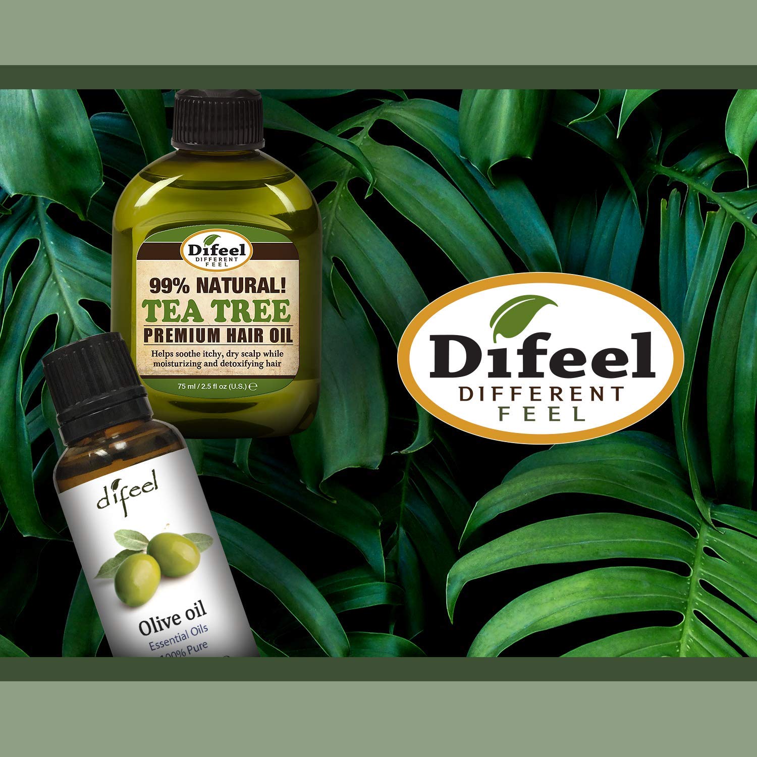 Difeel Argan Oil bottle on shelf showing clean formula for healthy-looking hair