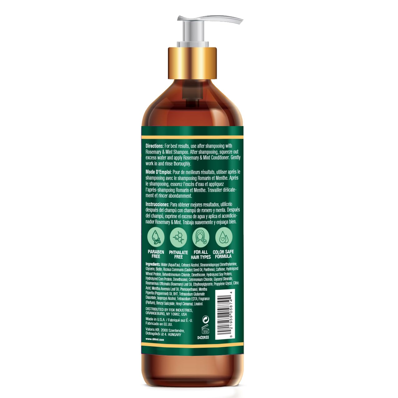 Difeel rosemary-mint conditioner swirl invigorates scent for daily routine