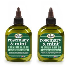 Difeel Rosemary Mint Hair Oil bottle pour shows premium packaging for easy daily use.