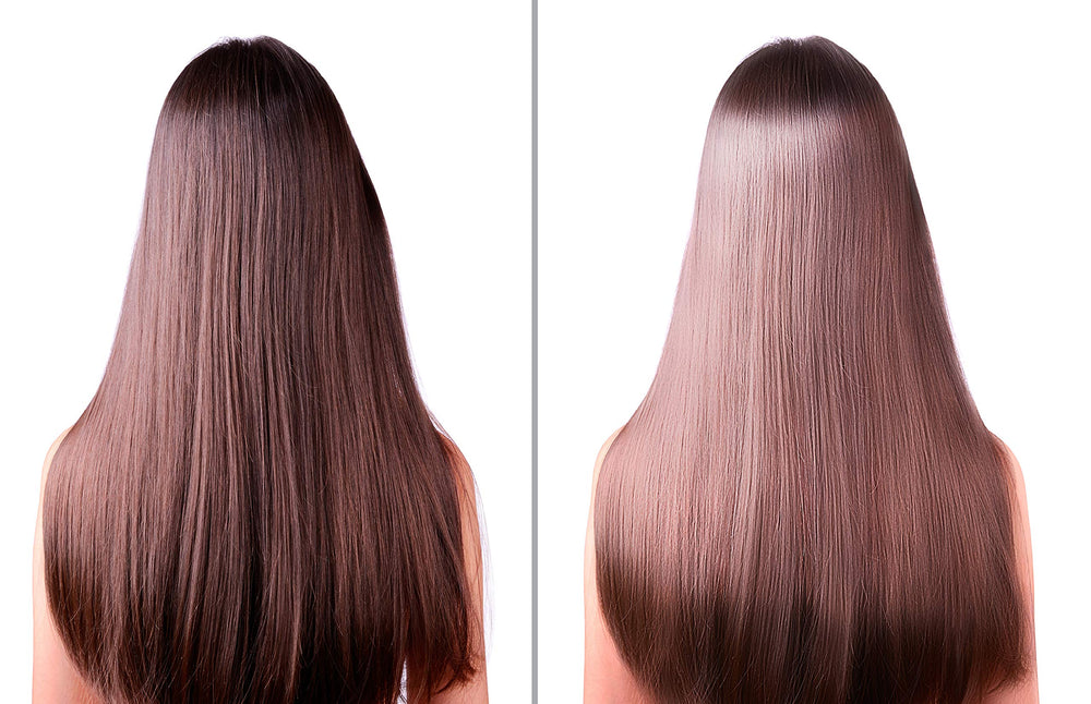 Difeel Shampoo lather and application scene for refreshing wash.