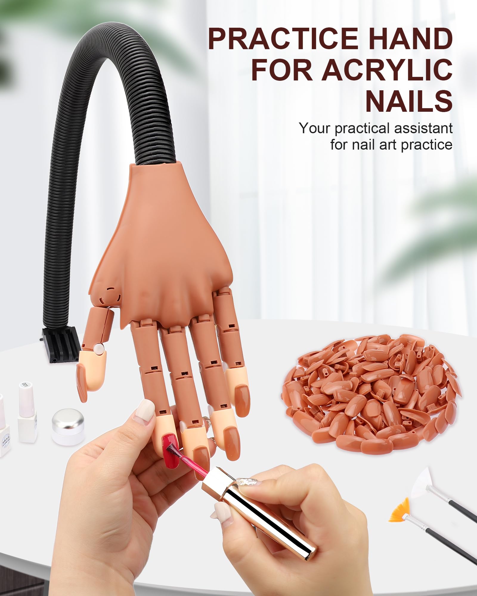 Difenni 200 nail tips provide ample practice materials for learning