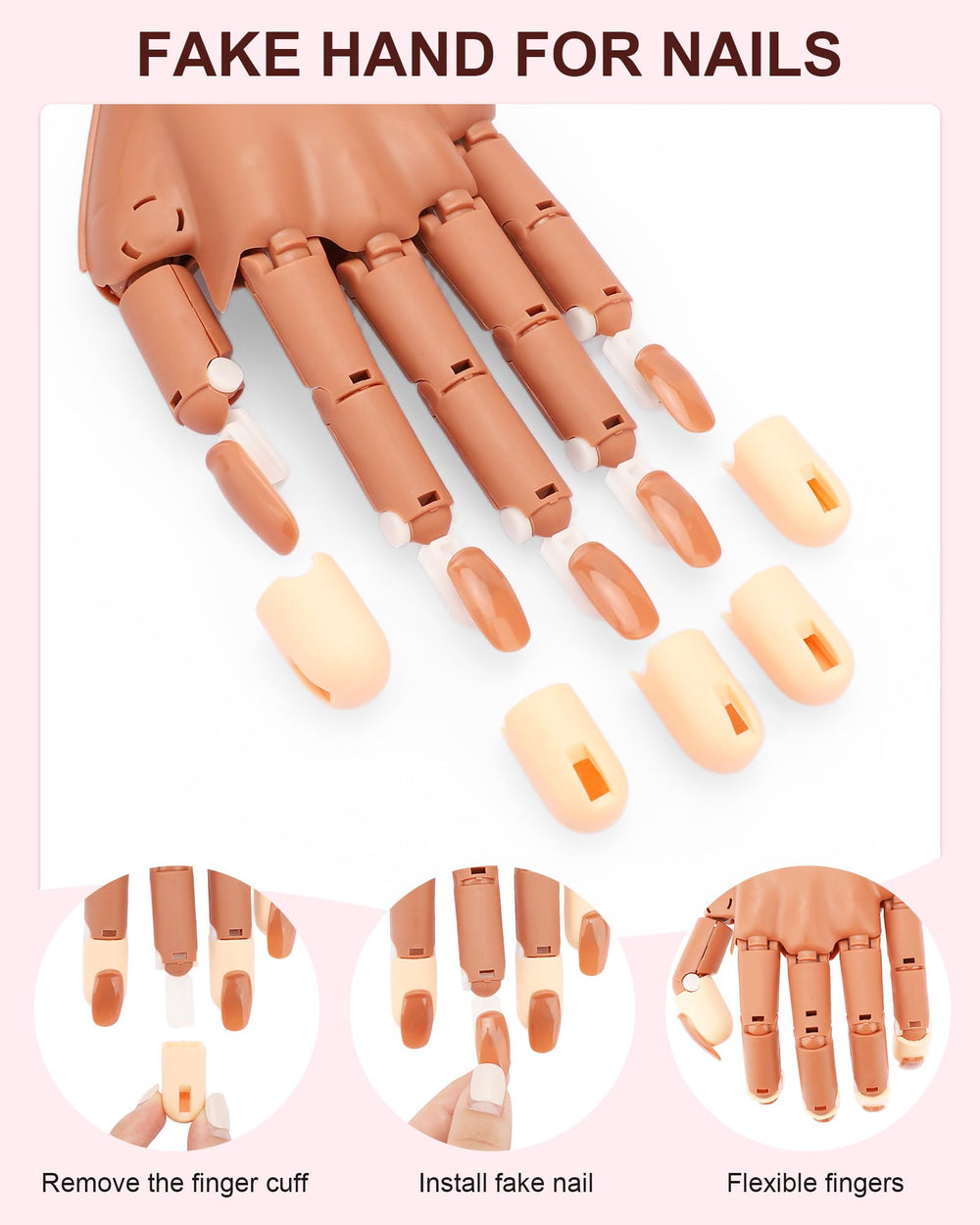 Difenni ABS material hand is sturdy yet flexible for frequent practice sessions