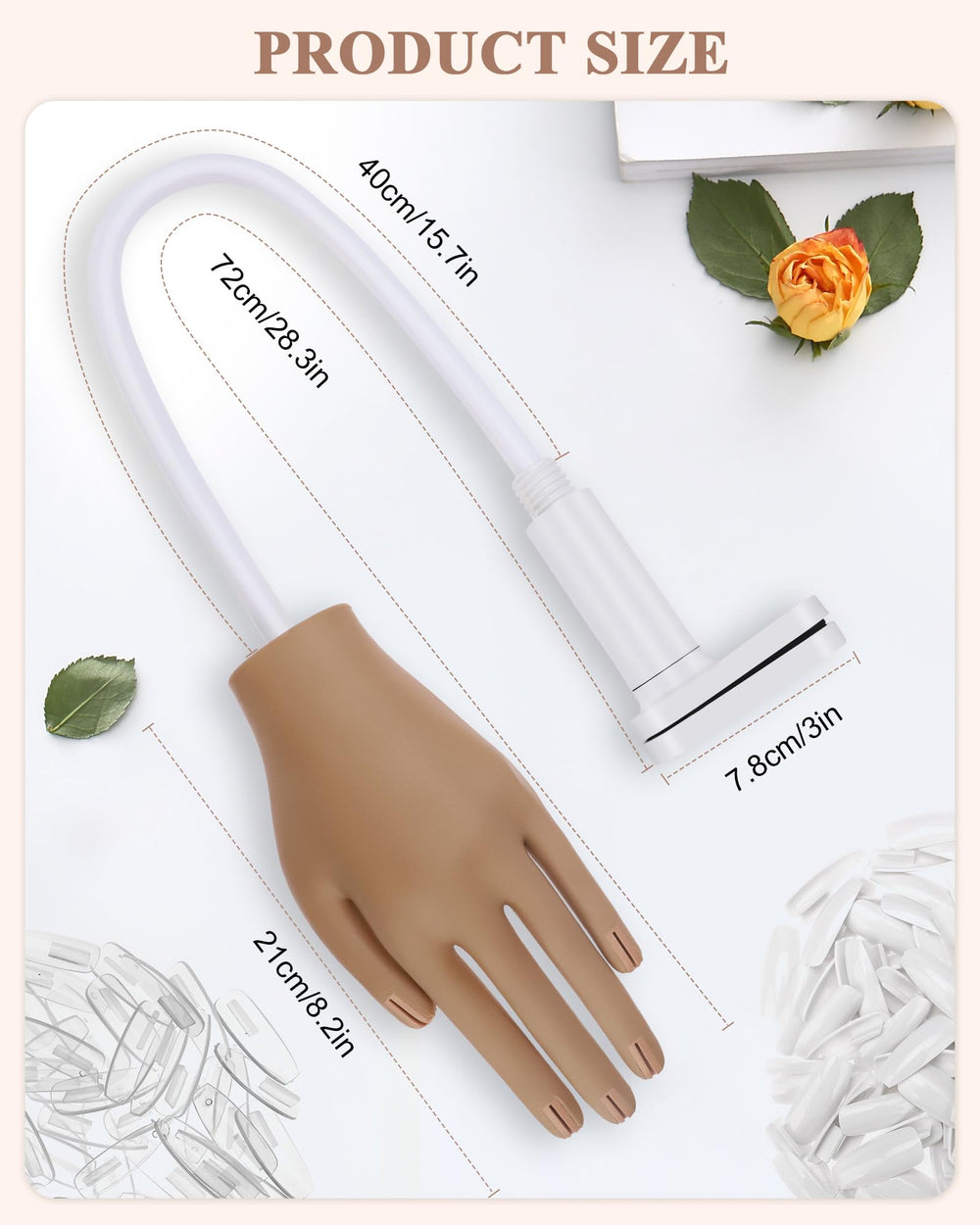 Difenni nail art brushes 15pc set enables precise detailing and clean lines.