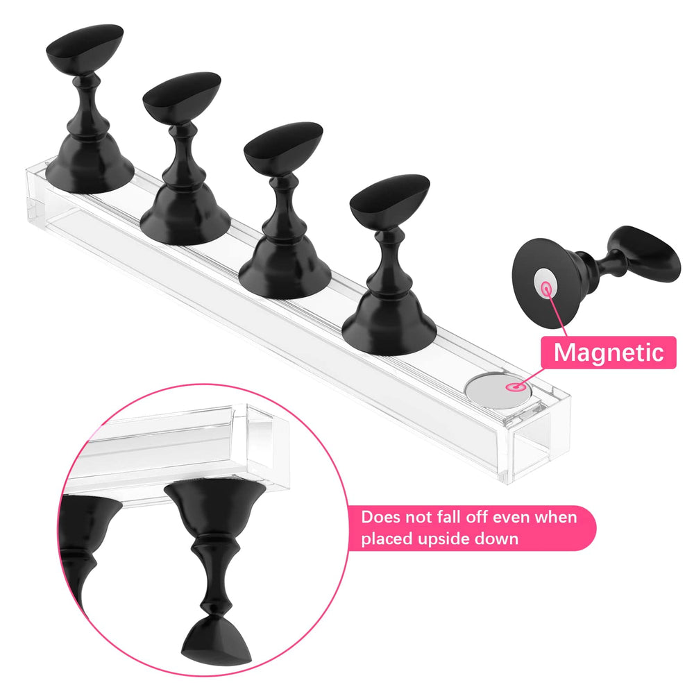 Difenni Nail Stand magnetic base highlights sturdy, quick-placement use.