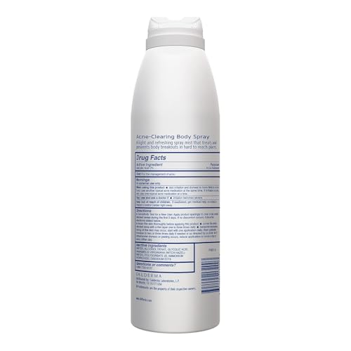 Differin body spray post-workout cooling feel on skin.