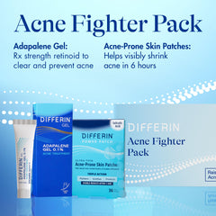 Close-up of Differin patches ready to apply on a blemish