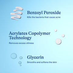 Cream texture of Differin spot treatment seen on the skin