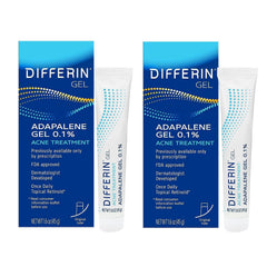 Differin acne treatment gel tube 45g ready for daily use to help clear breakouts.