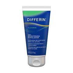 Differin face scrub tube ready for daily brightening and exfoliation.