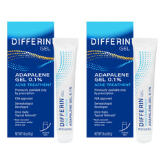 Differin Gel 60-day supply tubes ready for daily use.