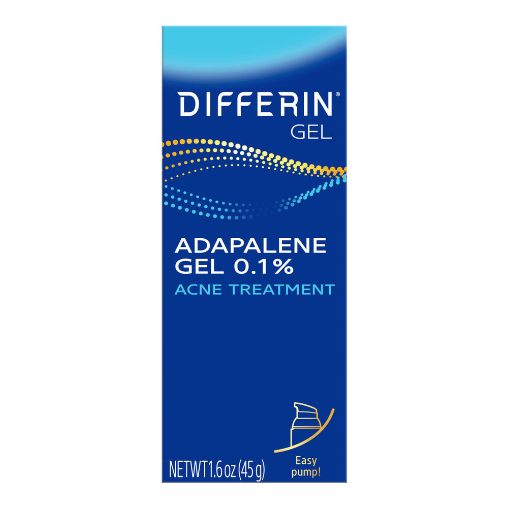 Differin Gel 90-day supply box, convenient packaging for ongoing acne care.