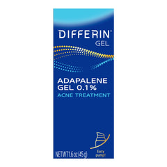 Differin Gel 90-day supply box, convenient packaging for ongoing acne care.