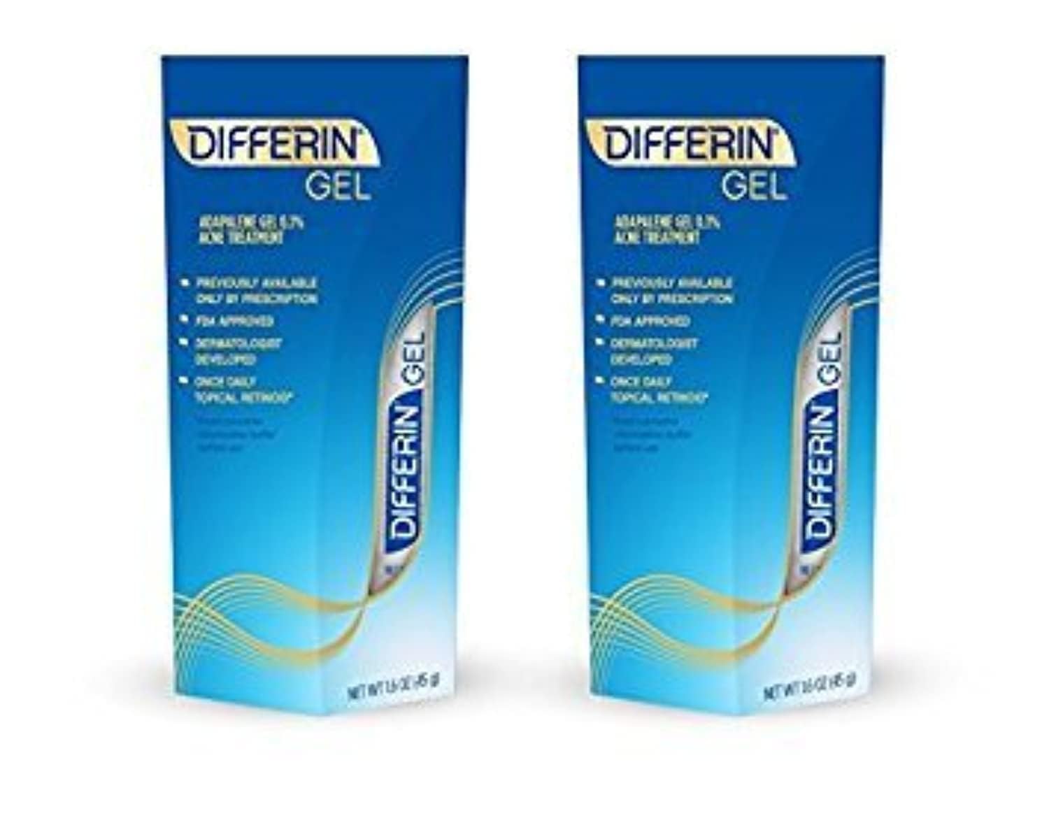 Differin gel being applied to cheek for nightly acne routine