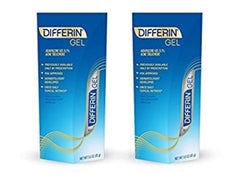 Differin gel being applied to cheek for nightly acne routine