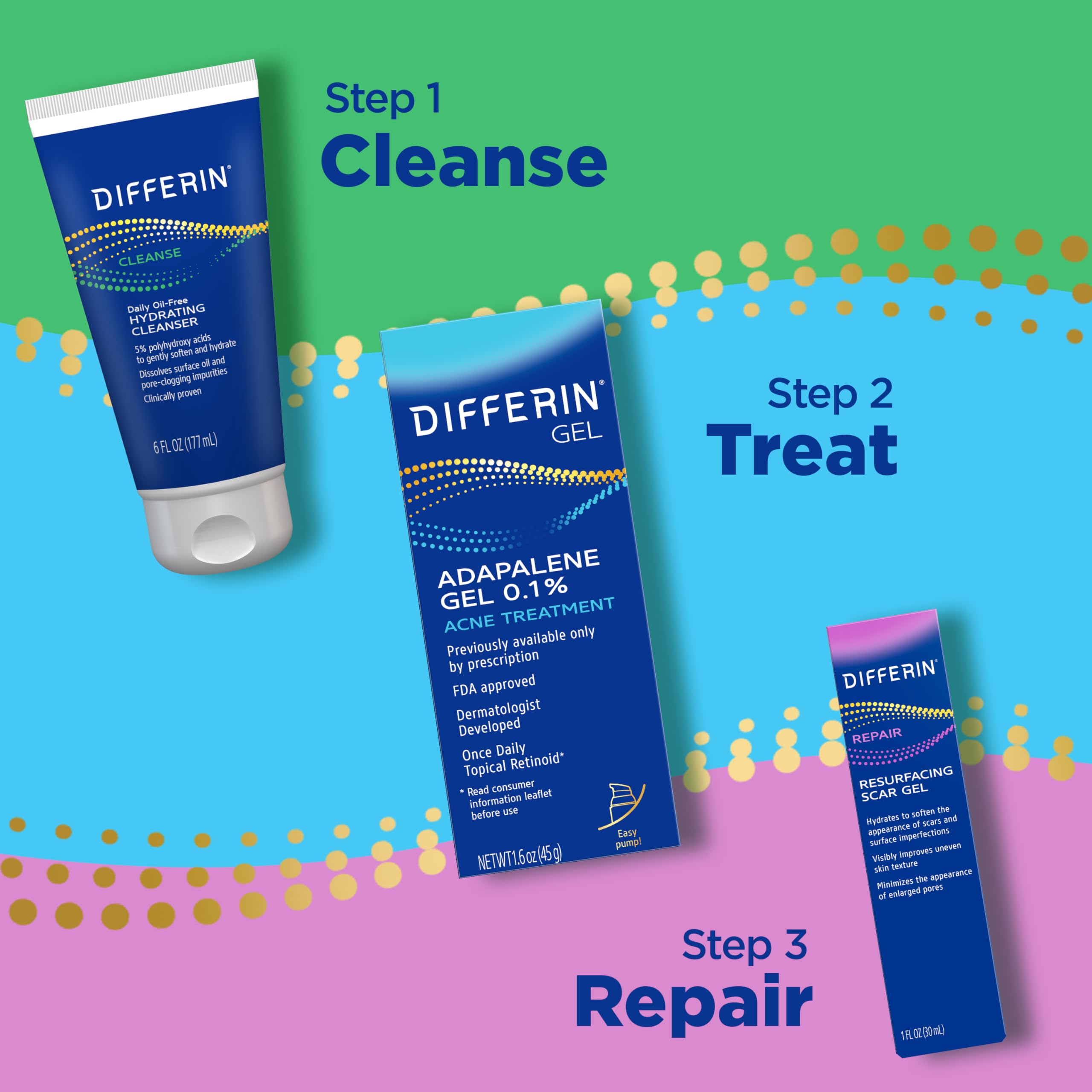 Differin gel is fragrance-free and dermatologist-tested for sensitive skin.