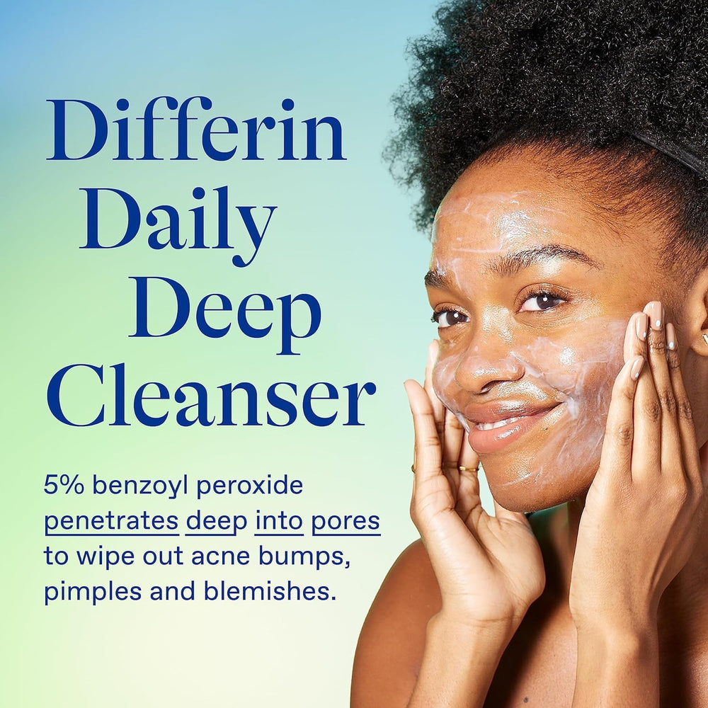 Differin gel on skin during application targeting breakouts.