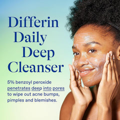 Differin gel on skin during application targeting breakouts.