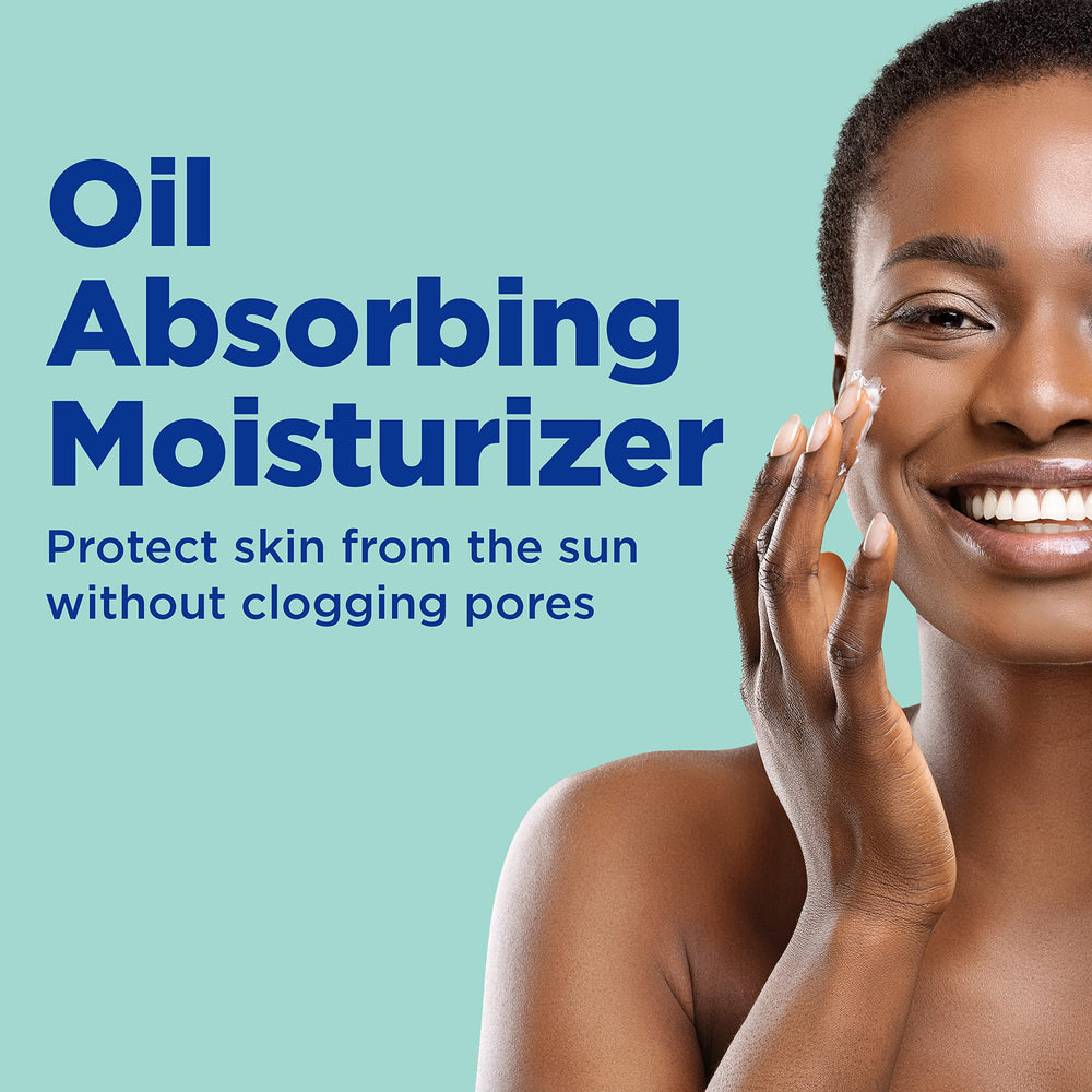 Differin moisturizer on skin with matte finish suitable for acne-prone complexions.