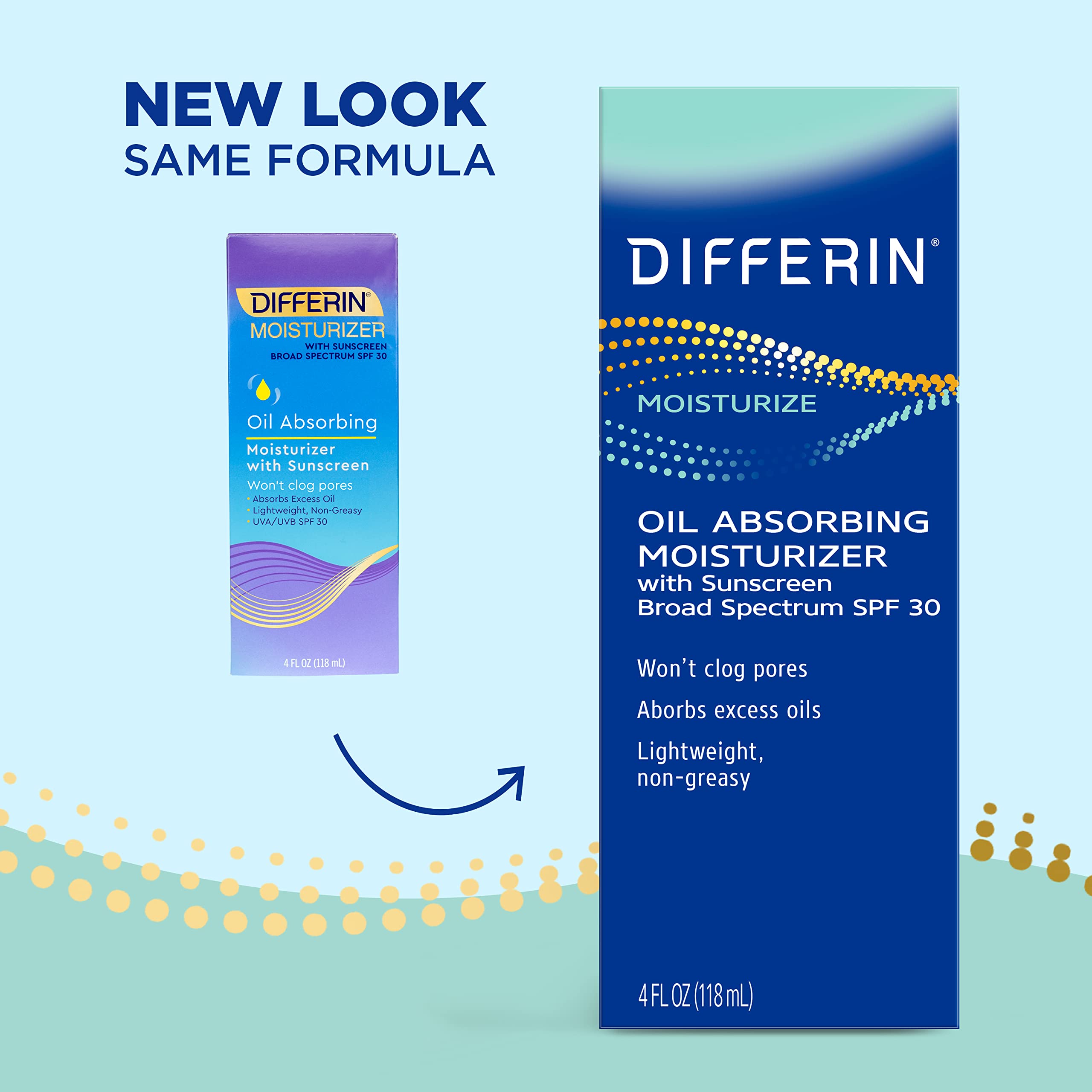 Close-up of Differin moisturizer texture showing surface oil absorption for matte finish.