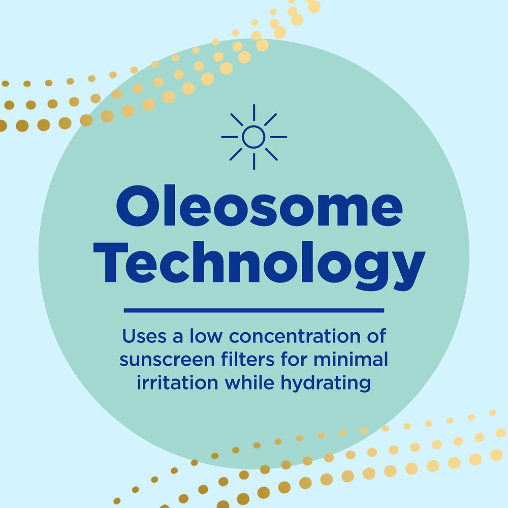 Graphic illustrating Differin oleosome technology delivering hydration with sunscreen.