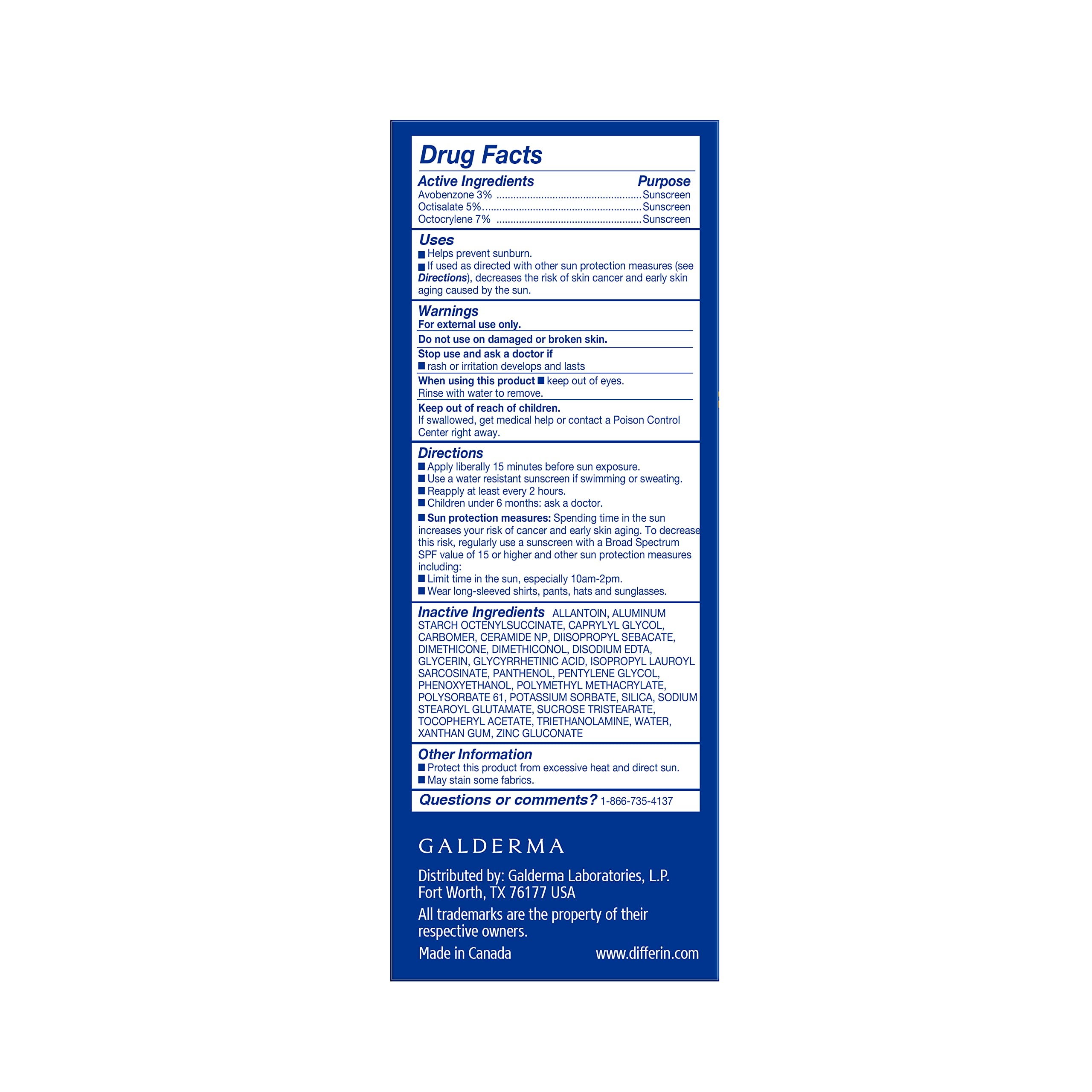 Packaging variation of Differin Oil Absorbing Moisturizer with SPF 30.