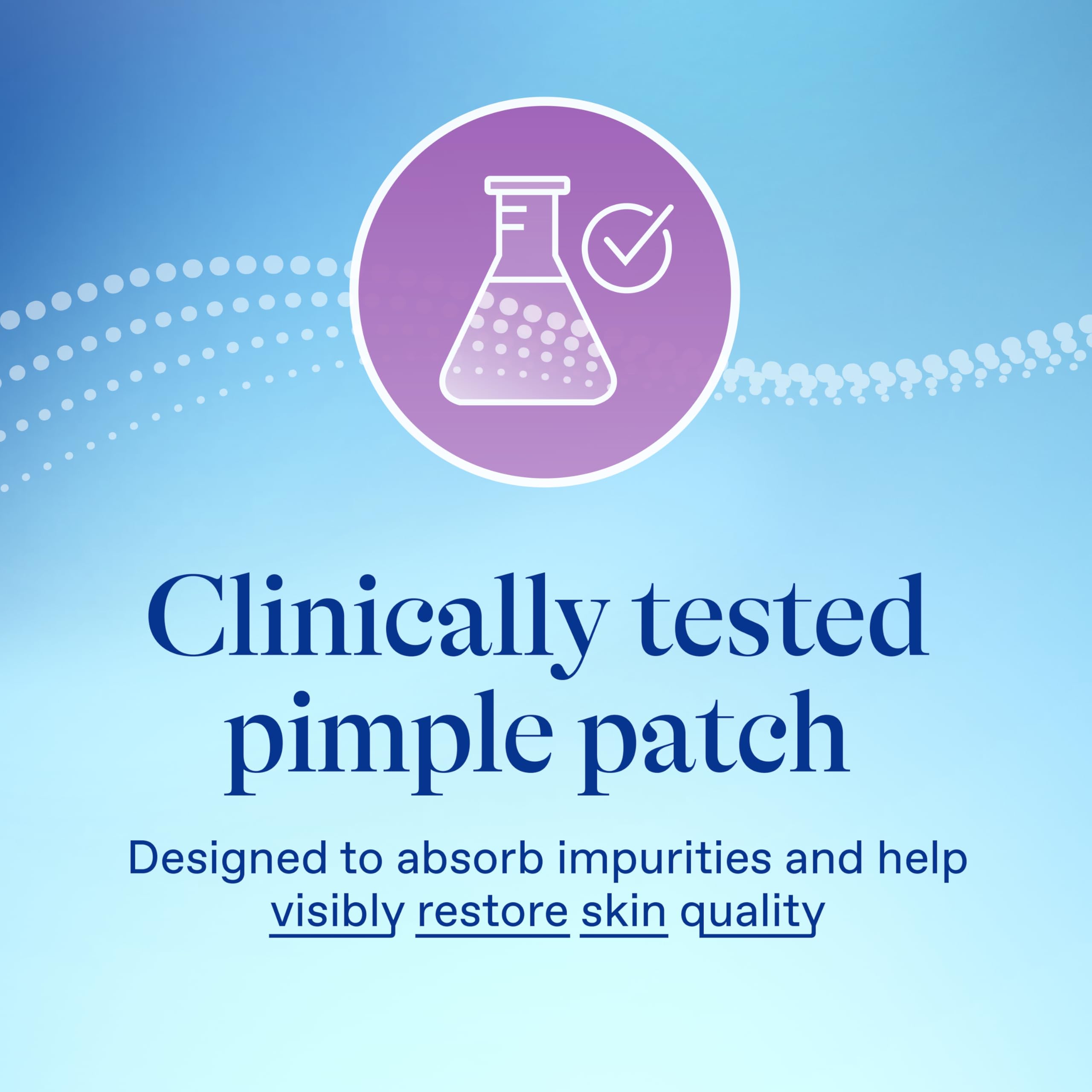 Differin Power Patch applying to skin shows a smooth, breathable finish.