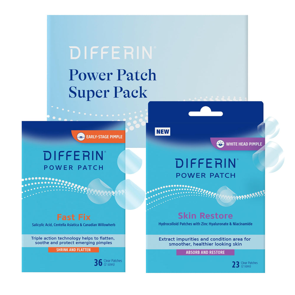Differin Power Patch Fast Fix patches close-up for quick emerging pimples