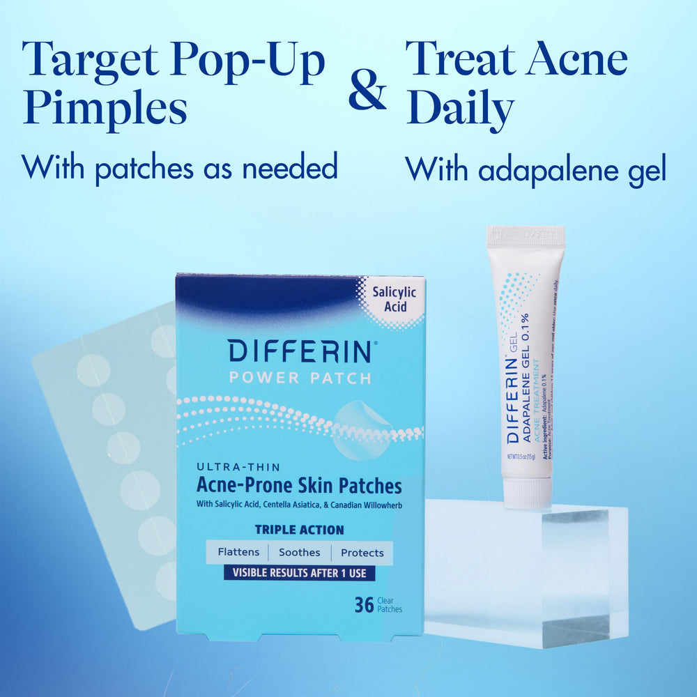 Thin salicylic acid patch from Differin line for exfoliation