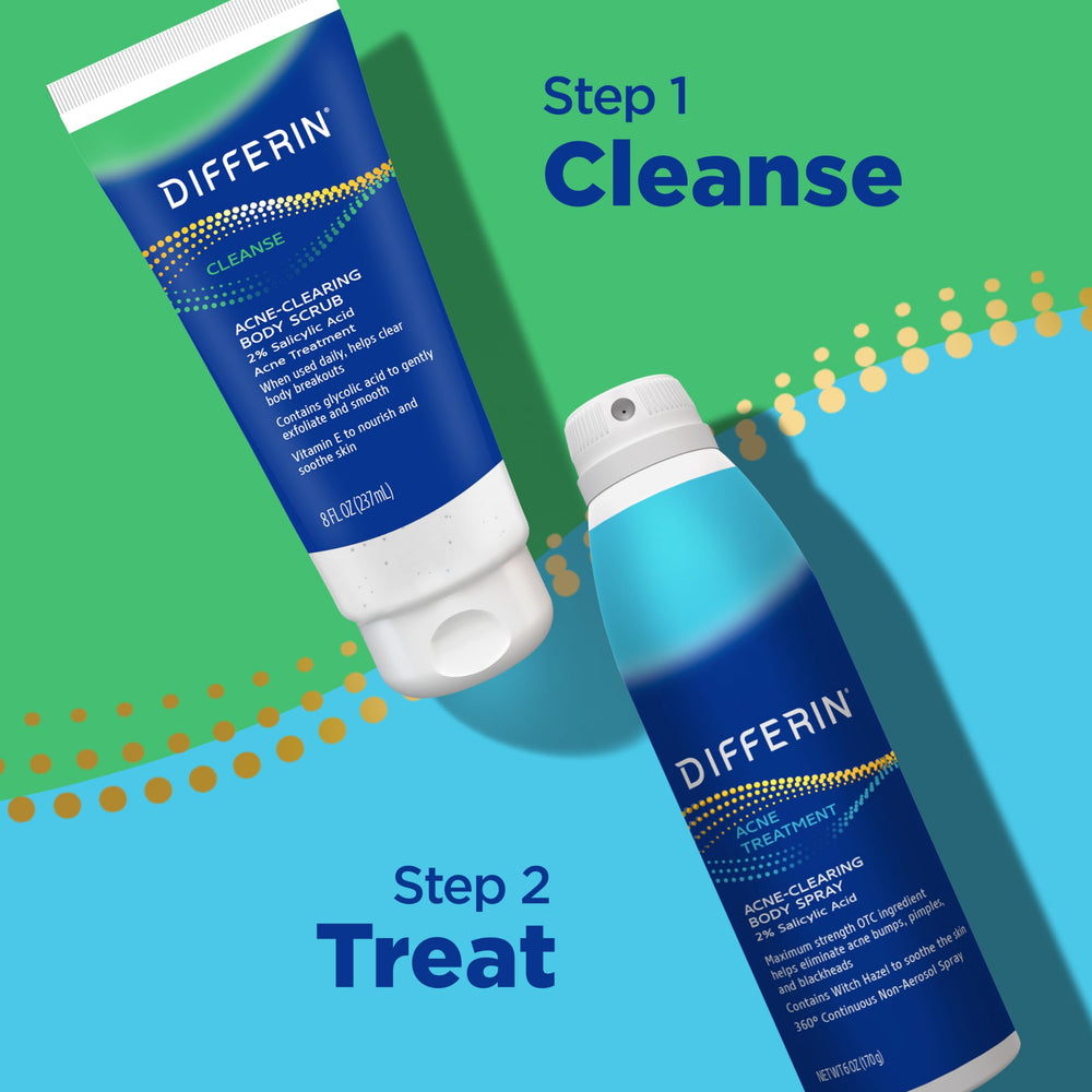 Differin water-soluble vitamin E beads gently buff away impurities.