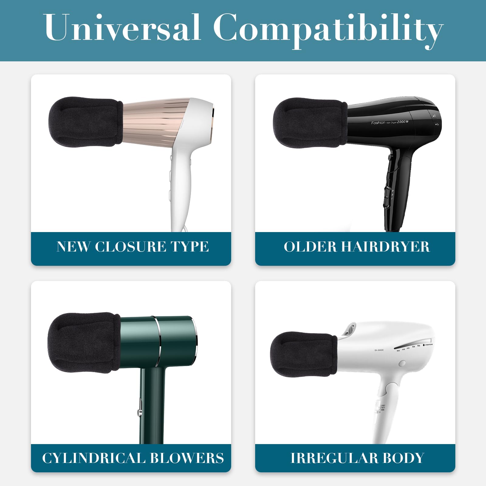 2 Pcs Sock Diffuser for Hair Dryer – Universal & Travel-Ready