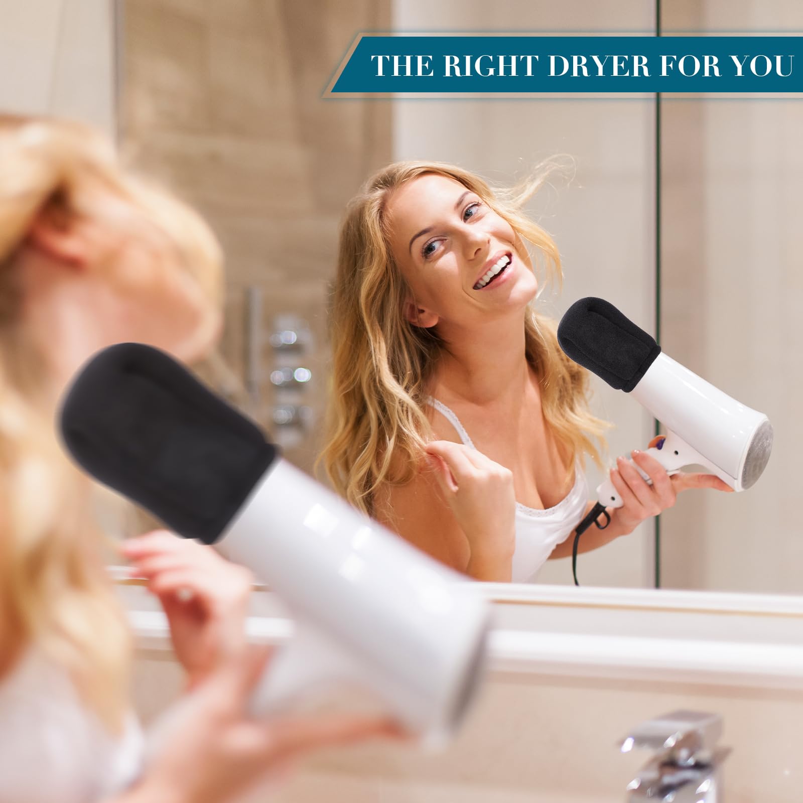 2 Pcs Sock Diffuser for Hair Dryer – Universal & Travel-Ready