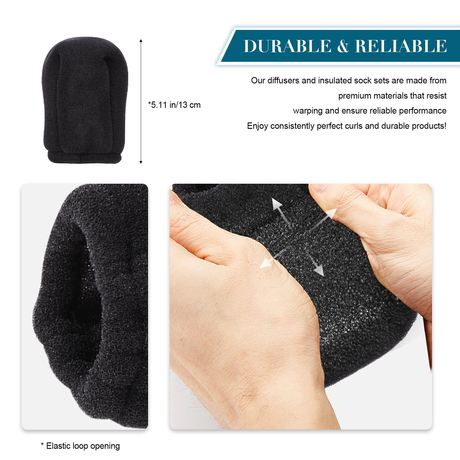 2 Pcs Sock Diffuser for Hair Dryer – Universal & Travel-Ready