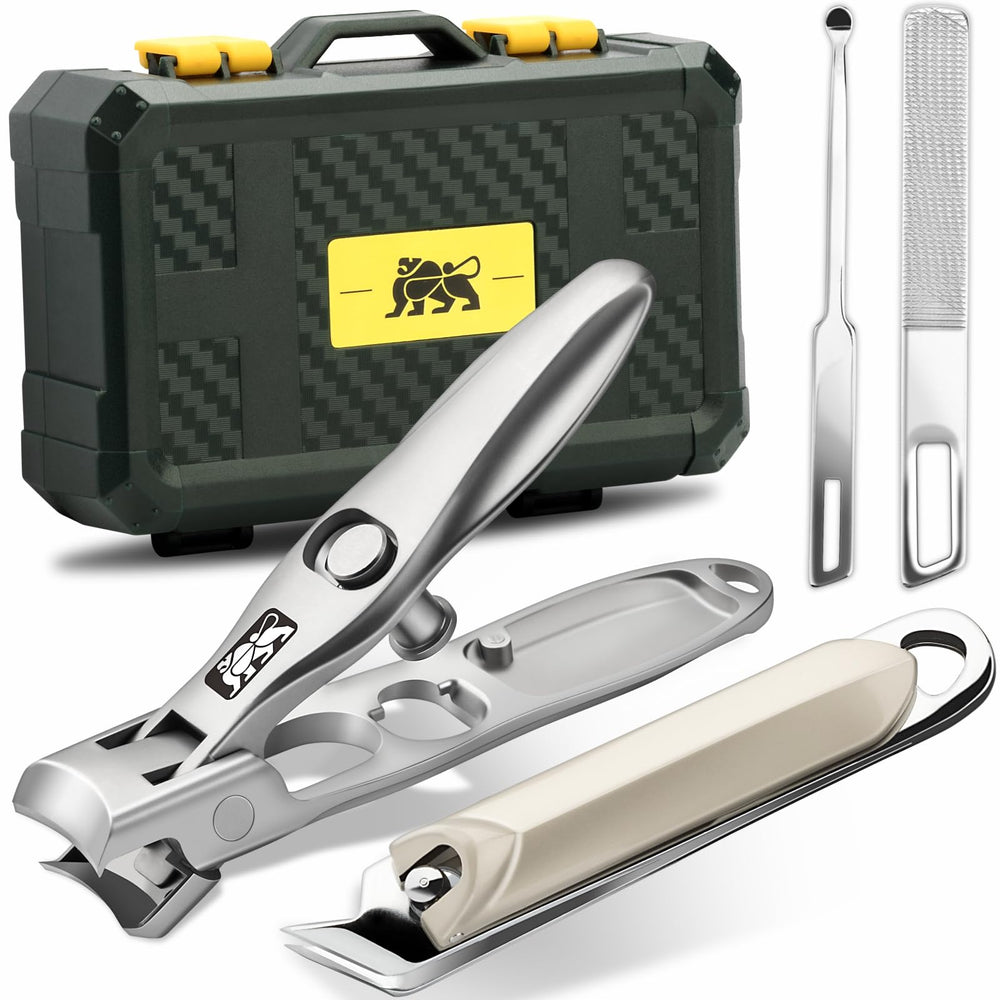 DIGNITY nail clippers with safety lock for secure trimming at home.