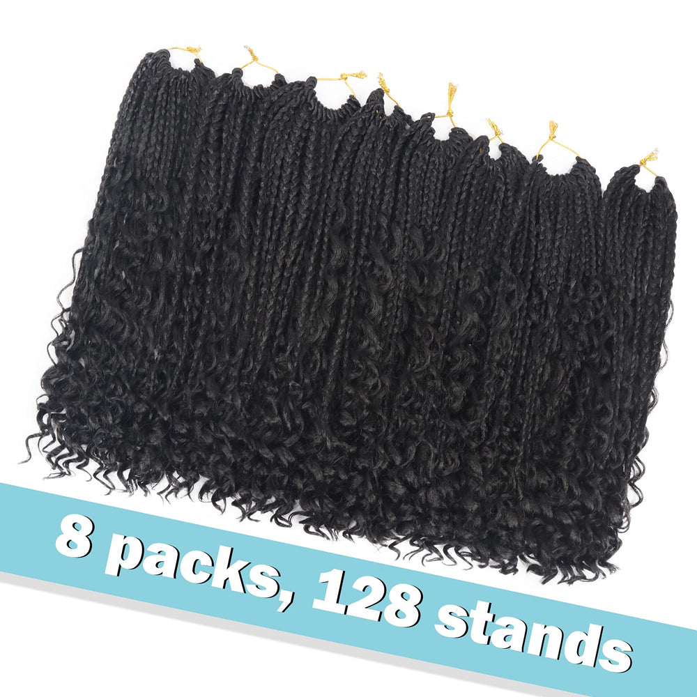 Diha Goddess Box Braids 14inch curls ends ideal for everyday wear