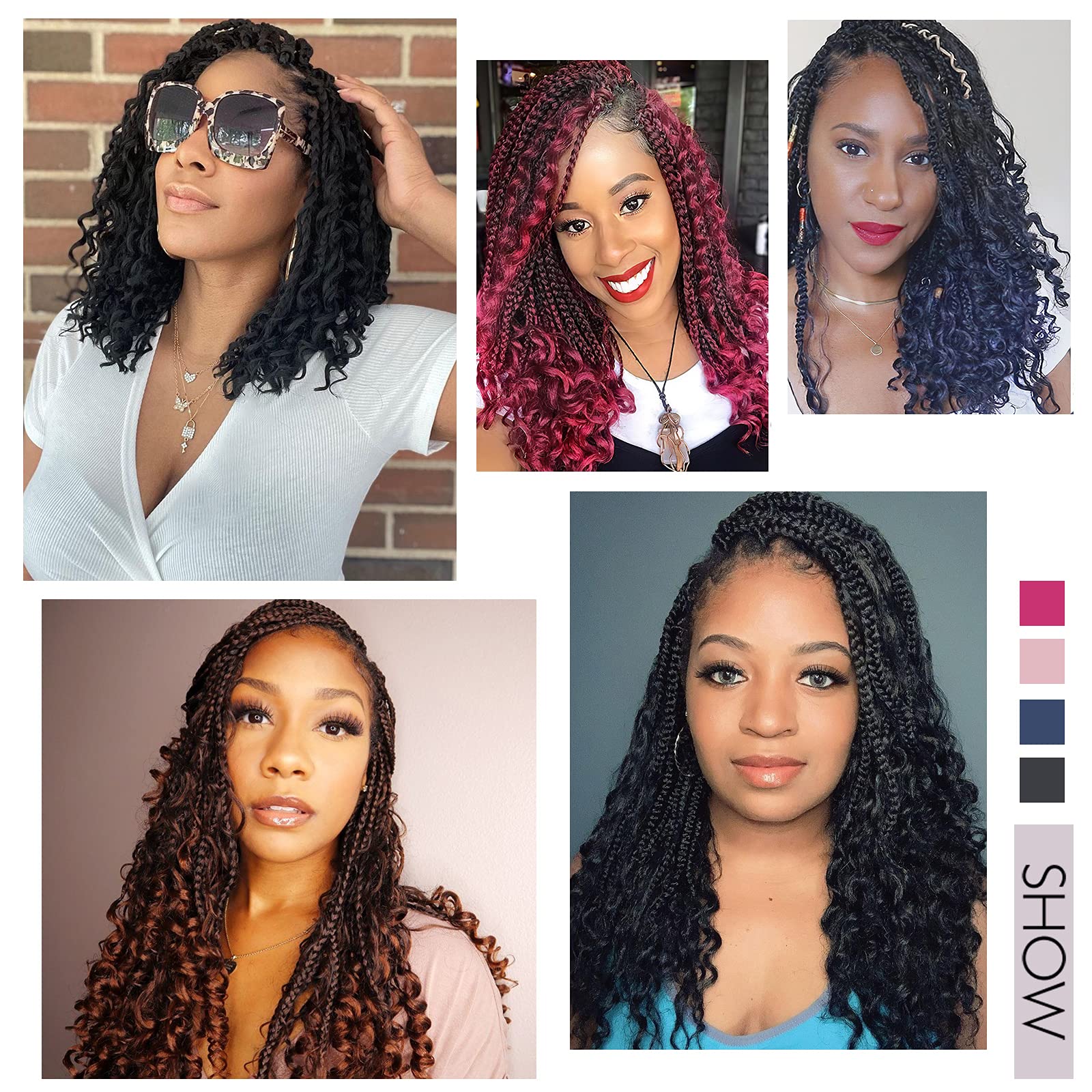 Diha Goddess Box Braids full-head appearance with volume and fullness
