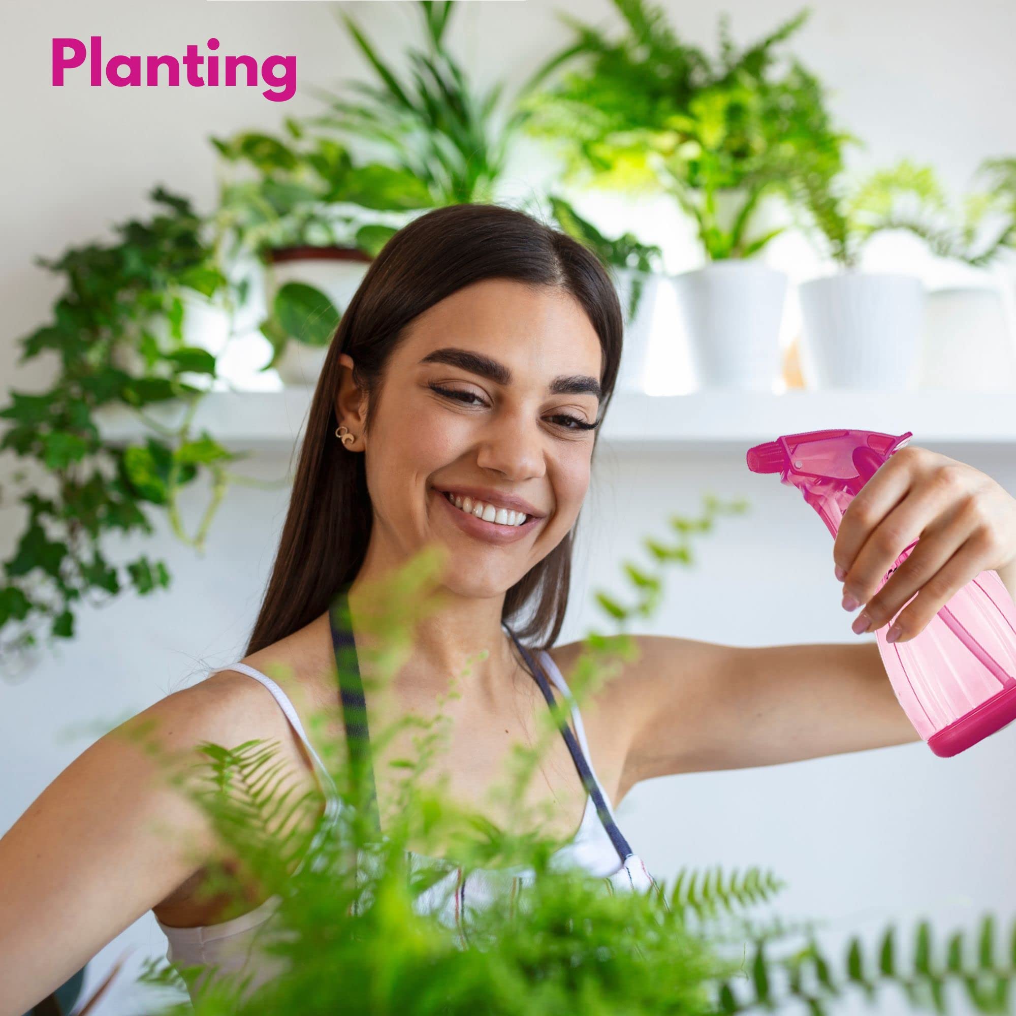 DilaBee pink bottle side view emphasizes ergonomic grip for easier handling.