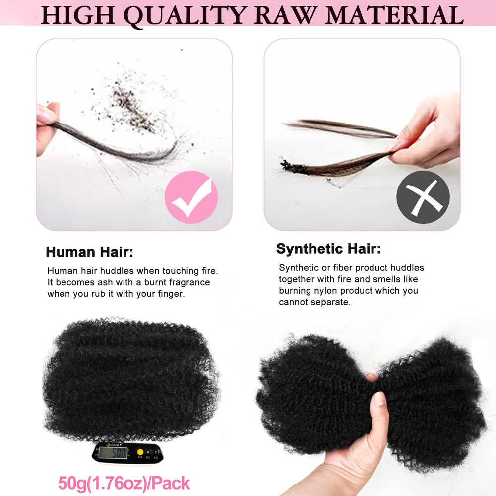 Dilekay Afro Kinkys Bulk Hair lengths 14-24in for versatile looks.
