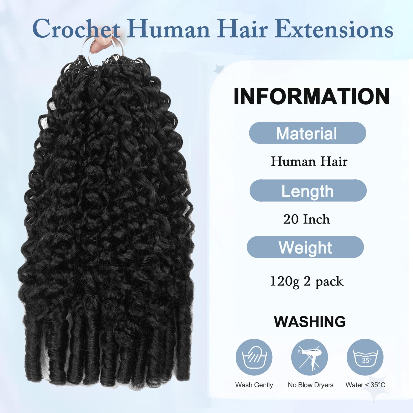 Dilekay Burmese curly hair texture detail shows softness for smooth, natural blends.