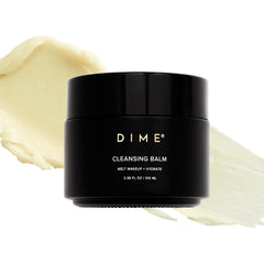 DIME Beauty Cleansing Balm makeup-melt demonstrates easy makeup removal and clean skin