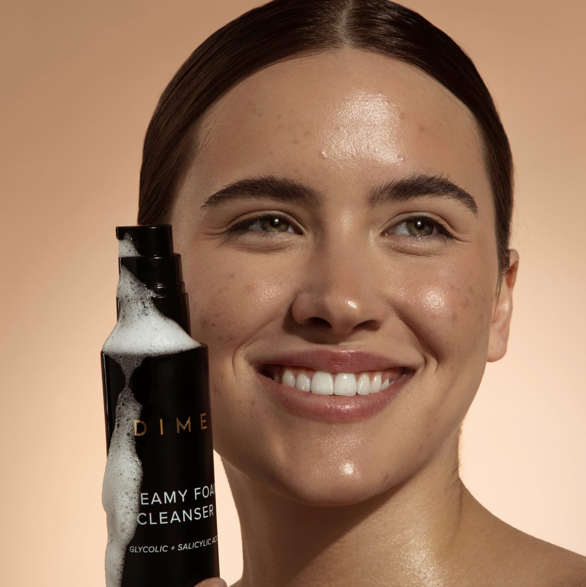 DIME Creamy Foam Cleanser with vegan, cruelty-free ingredients and safe formulas
