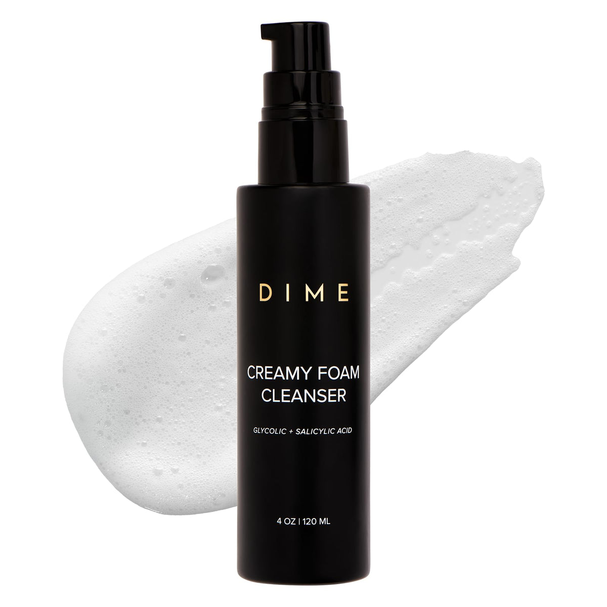 DIME Beauty Creamy Foam Cleanser packaging highlights sustainable design for daily use