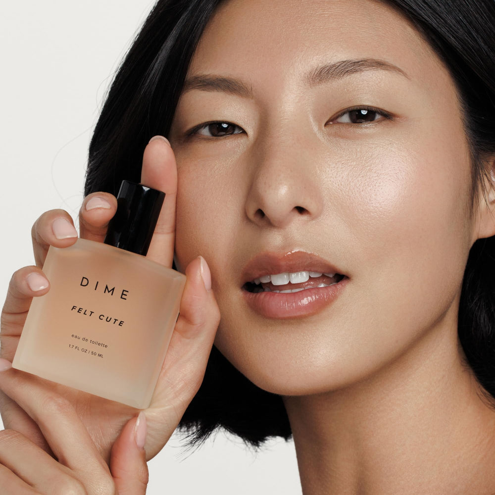 DIME Felt Cute gift-ready box invites a thoughtful beauty moment.