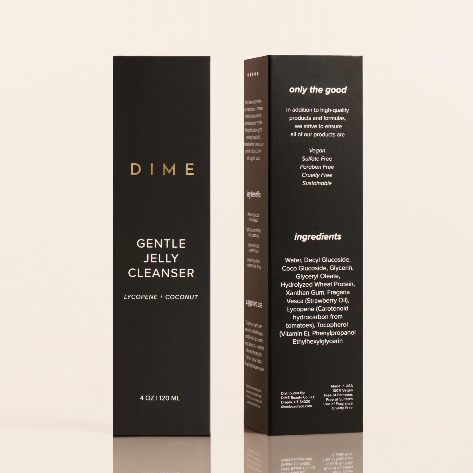 Eco-friendly packaging and cruelty-free formula reinforce sustainable beauty