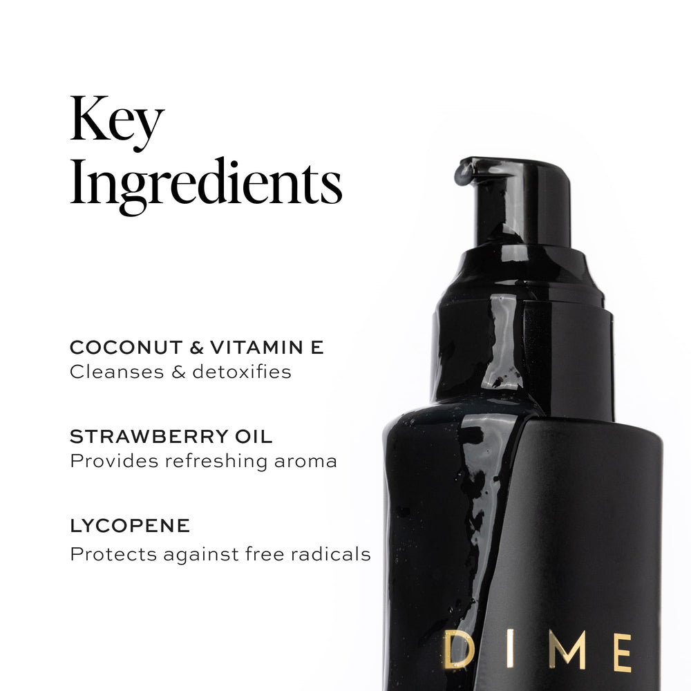 Massaging the cleanser onto skin demonstrates gentle cleansing for sensitive skin
