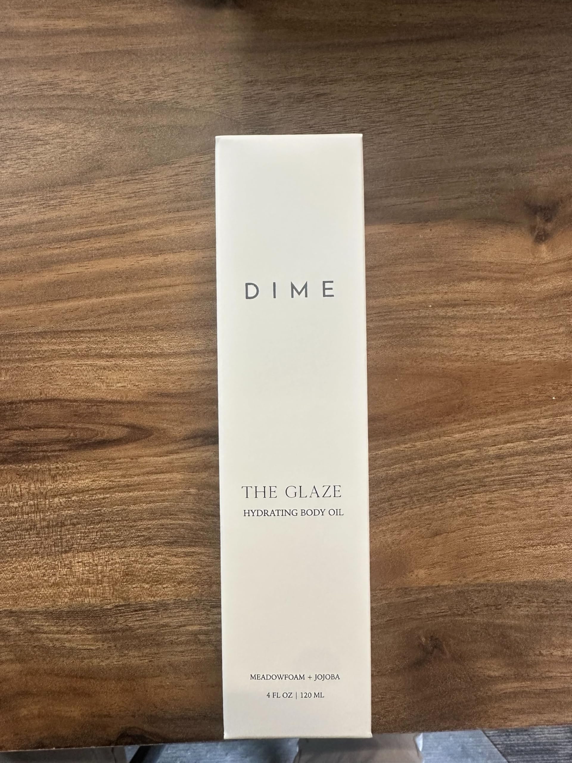 DIME Beauty Glaze all-over body glow after use.