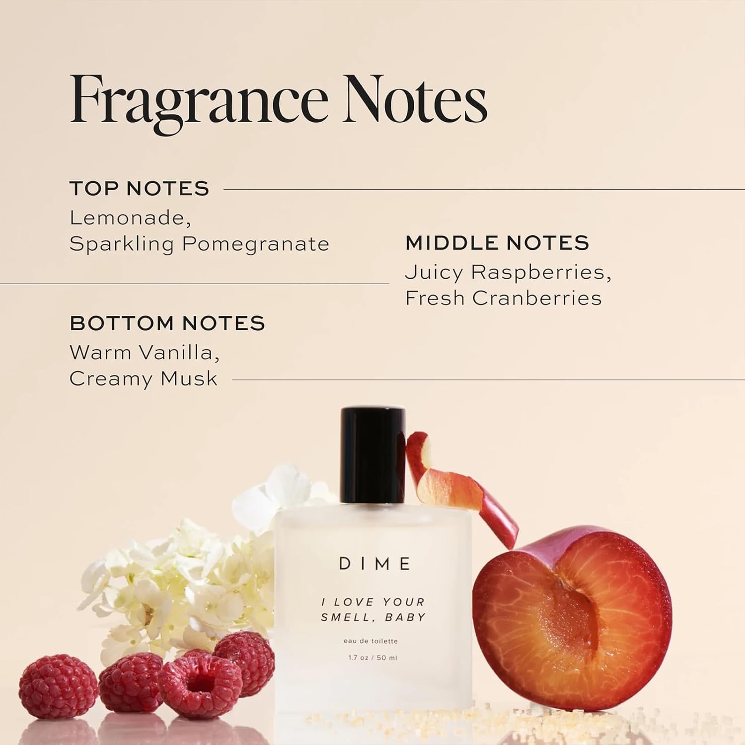DIME Beauty I Love Your Smell Baby packaging highlights eco-friendly approach and clean ingredients.