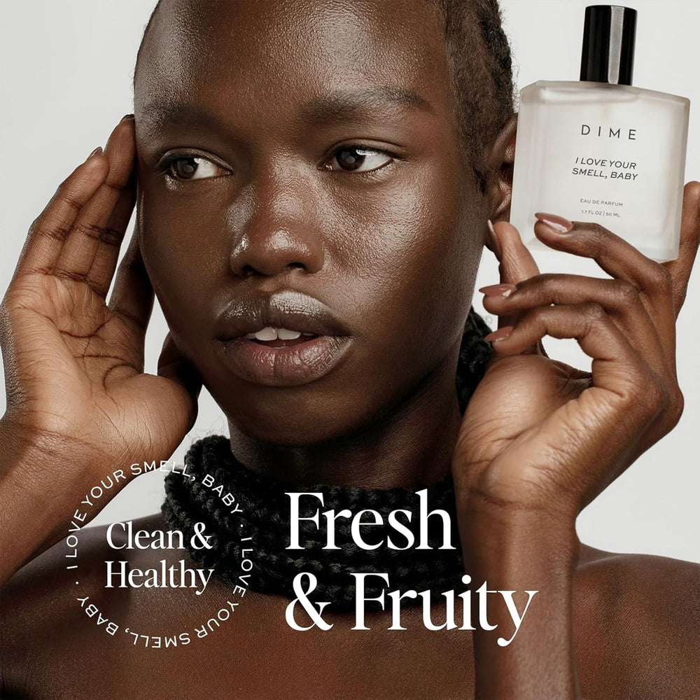 DIME Beauty I Love Your Smell Baby spray bottle for quick refresh during errands.
