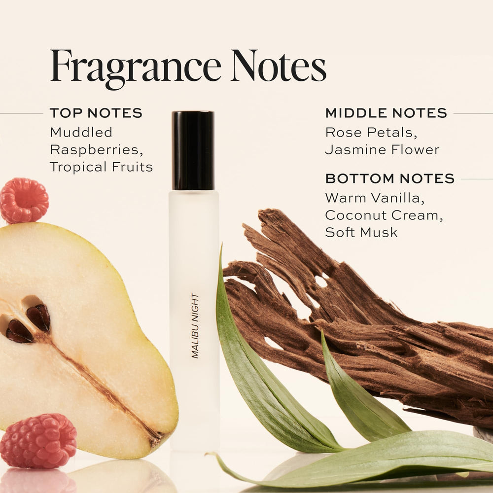 DIME Malibu Night spritz demonstrates fresh fruity gourmand notes in action.