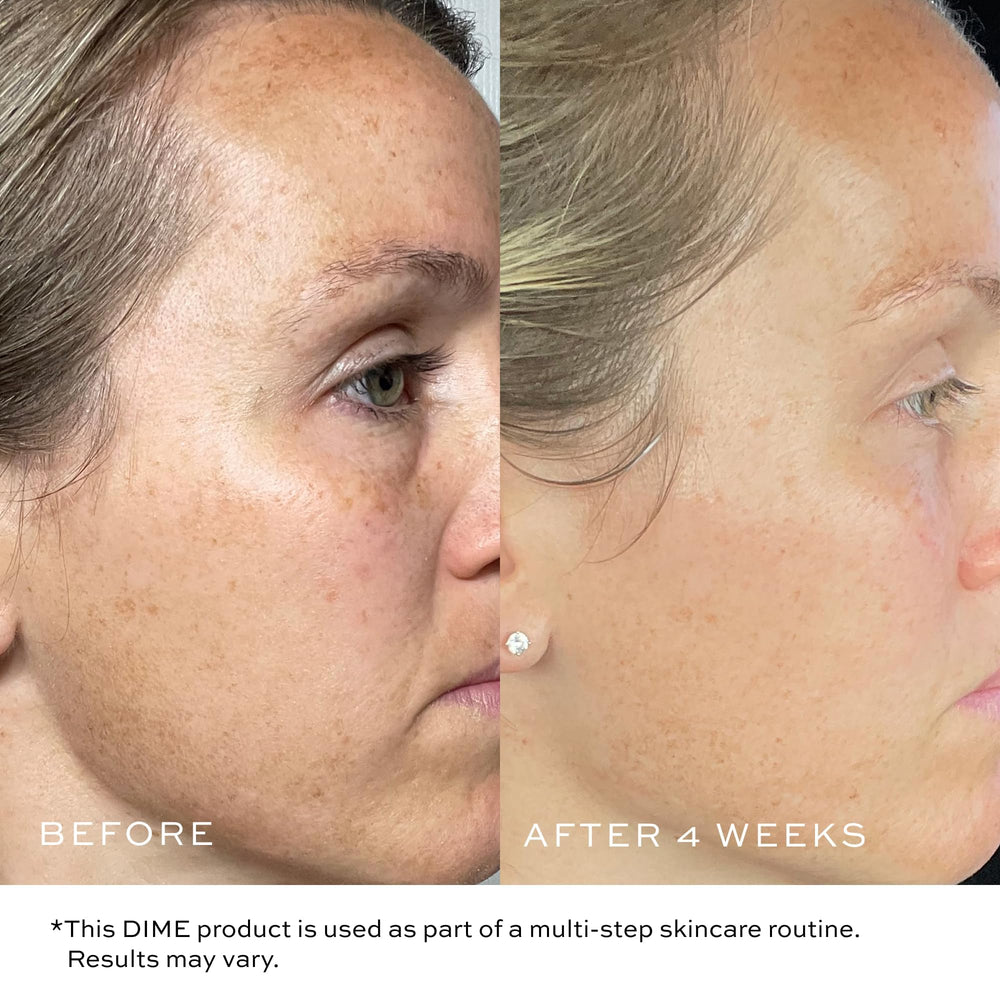 DIME Beauty TBT Cream night application scene conveys soothing hydration.